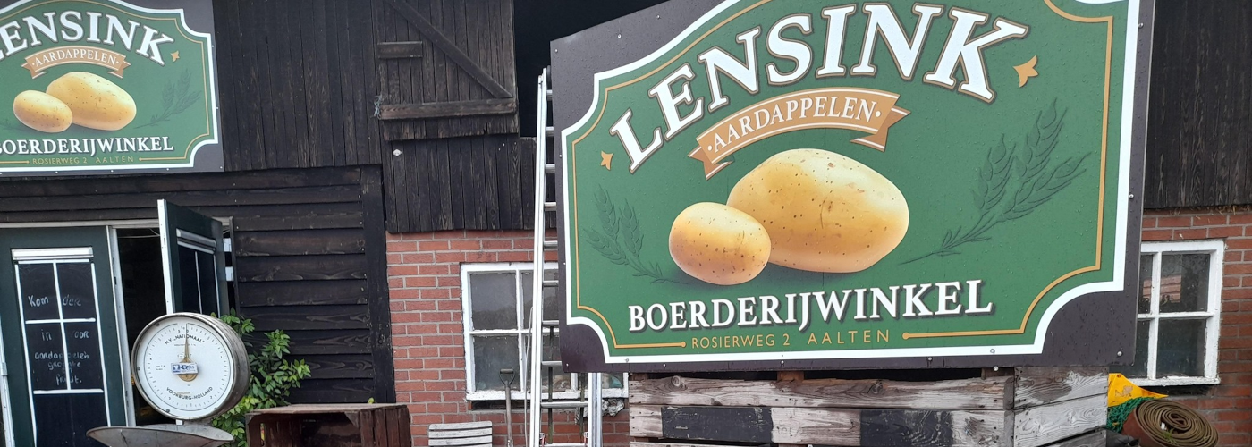 Boerderijwinkel Lensink Aardappelen Aalten banner 1